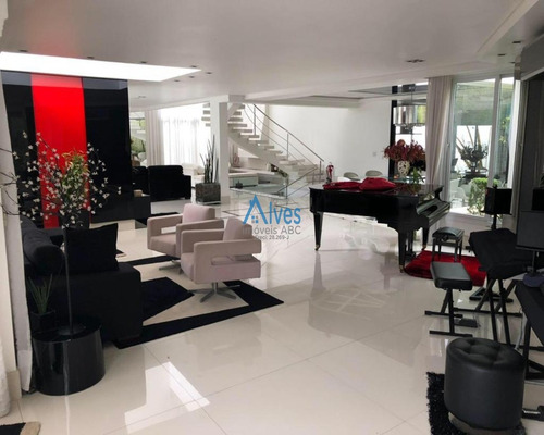 Imagem 1 de 23 de Sobrado Luxuoso Mobiliado No Condomínio Swiss Park Com 5 Dormitórios 4 Suítes Com Closet 3 Vagas Em São Bernardo Do Campo - Ca00236 - 69849961