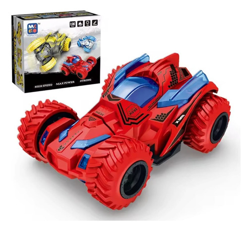 Carro De Fricción 360° Stunt Car Todo Terreno Rojo
