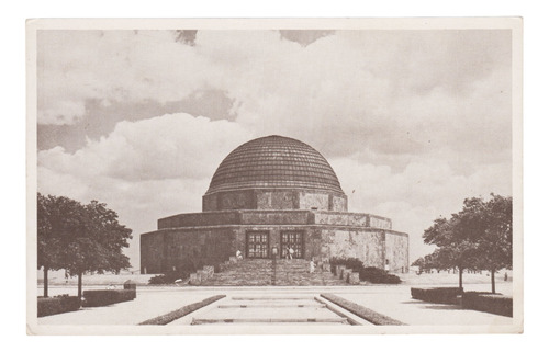 Astronomia Antigua Postal Planetario Max Adler Chicago Usa