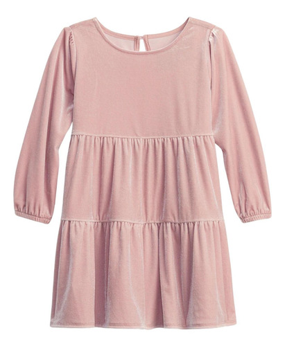 Vestido Bebe Gap Velours Toddler Nude