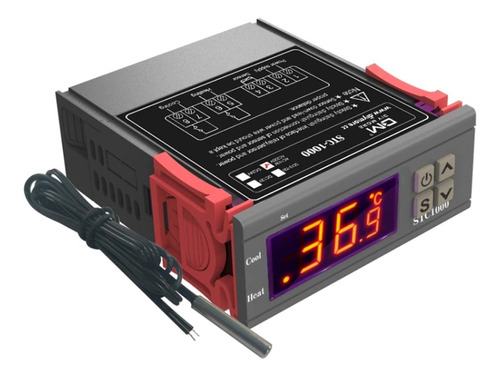 Controlador De Temperatura 24v Termostato Digital 24v 2 Relé