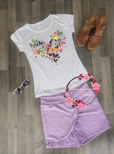 Conjunto De Blusa Y Short Para Dama