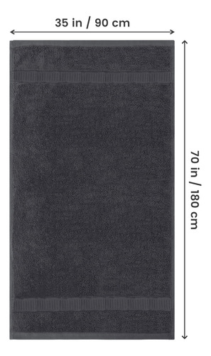 Toalla De Baño Utopia Towels Luxurious Jumbo, 100% Algodón,