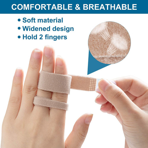 Finger Buddy Wraps, 12 Cintas Para Dedos Rotos, Atascados, H