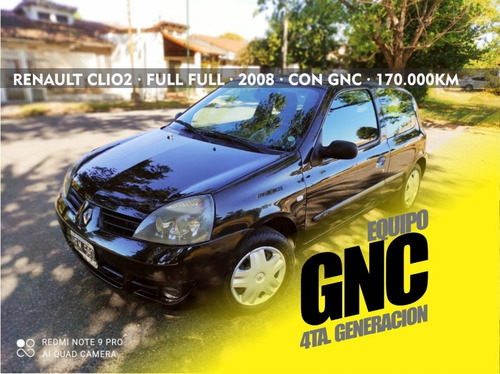 Renault Clio 2 1.2 Nafta // Full Full // Con Gnc // Tomomoto