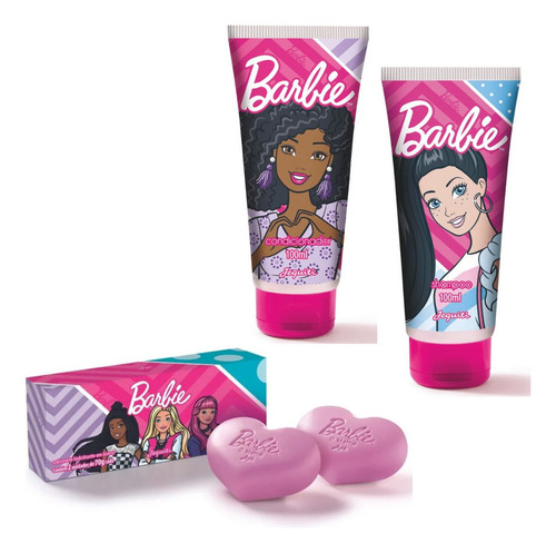 Kit Barbie Shampo + Condicionador + Sabonete - Jequiti