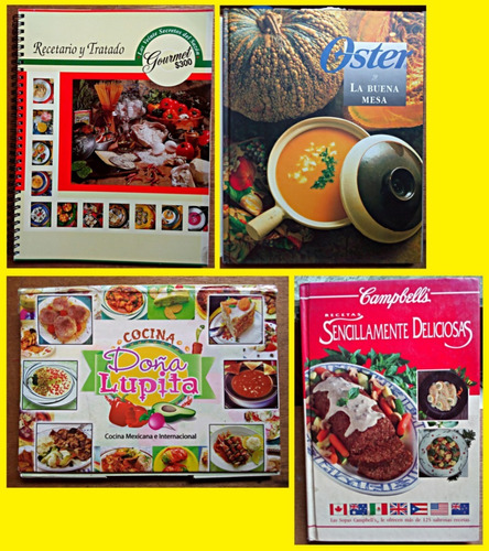 Cocina Lote De 4 Excelentes Libros