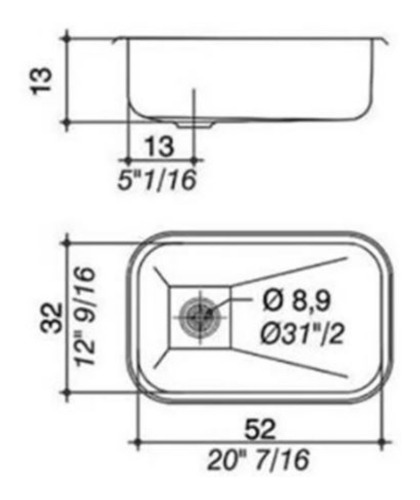 Imagen 5 de 10 de Pileta Bacha Acero Inoxidable Johnson Zz52 B Cocina Mesada Simple Calidad 430 Sopapa Pulido Standard Moderna Amplia