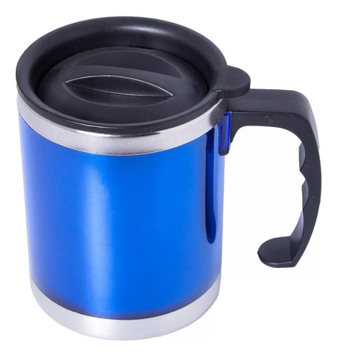 Vaso Termico Jarro Taza Con Manija 450ml Acero Inox Puerto 5