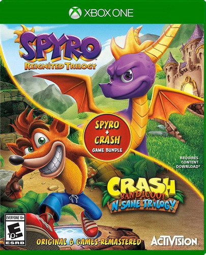 Crash Bandicoot N Sane Trilogy Y Spyro Reignited Xbox One