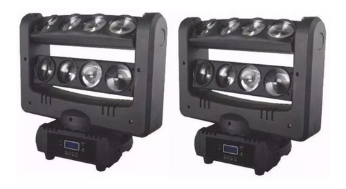 Cabezal Movil Pls 57 Kit X 2 8x10w Dmx 11/37 Ch Premium