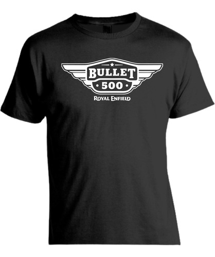 Remera Motoquera Royal Enfield Bullet 500 Algodon