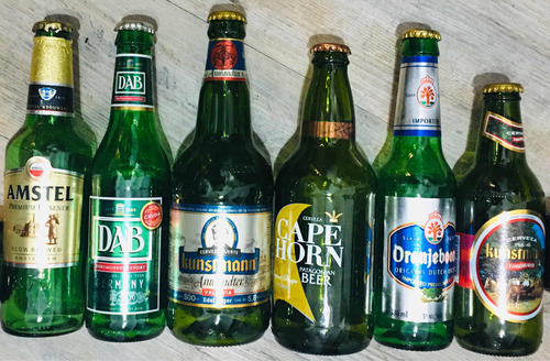 Lote 6 Coleccionables Botellas De Cerveza (Usado)