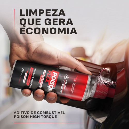 Combo 2 Aditivos De Combustível Poison Flex High Torque