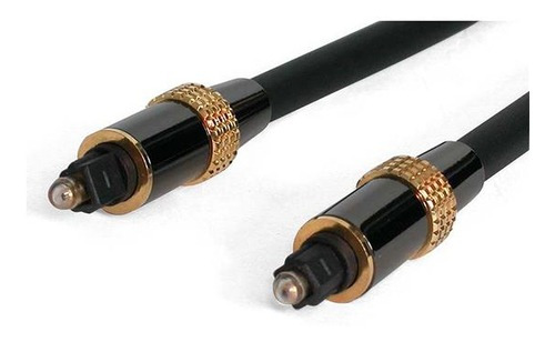 Cable 6m Toslink Optico Audio Digital Spdif Premium Negro  .