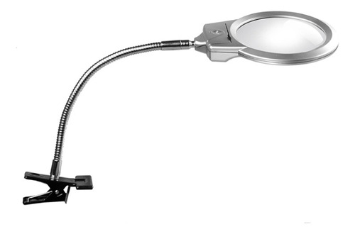 Lupa Con Lámpara Con Abrazadera For Luz Led Flexible