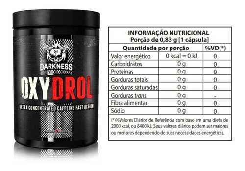 Oxydrol Darkness 60 Caps Integralmedica | SUPLEMENTOSNO2