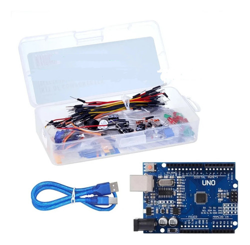 Megatronica Kit Basico Arduino Proto Modulos Sensores V2