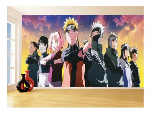 Papel De Parede Anime Naruto Mangá Personagens 4m² Nrt07