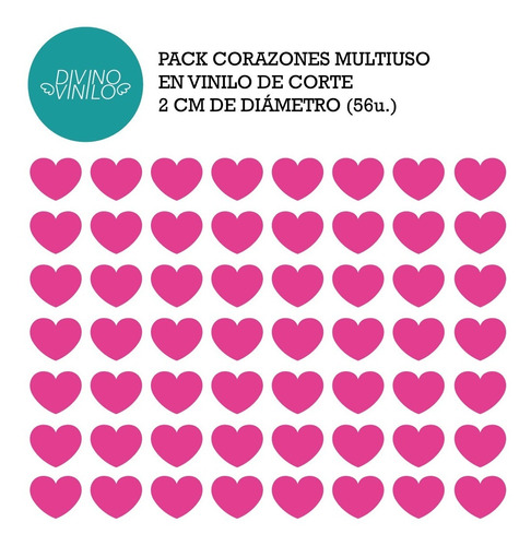 Vinilo De Corte Corazones 2 Cm Dia De Los Enamorados