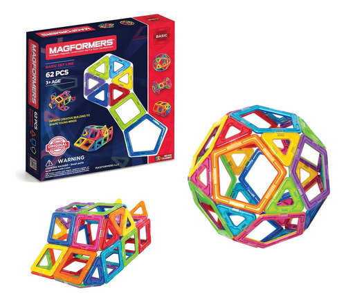 Magformers Set Estándar (62 Piezas).