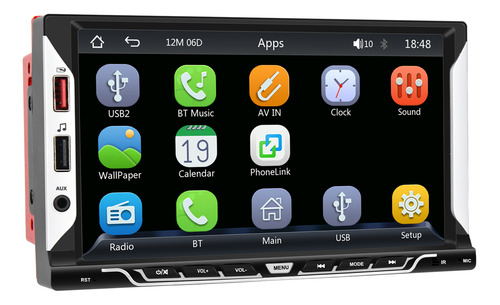 Carplay Android Auto Car Mp5, 7 Pulgadas, 2 Din, Radio Estér