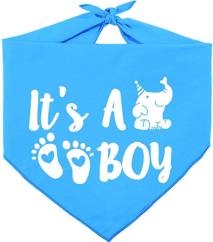 Pawskido It's A Boy - Pañuelo Para Perro Con Diseño De Tri