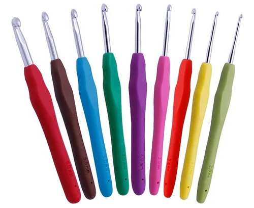 Imagen 3 de 6 de Pack De Tejido: Palillos 80cm (18un) + Set Crochet + Regalos