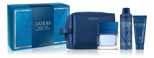 Set De Perfume Guess Seductive Blue Men Eau De Toilette 100