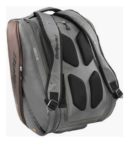 Bolso Paletero Bullpadel Vertex03, Gris-café