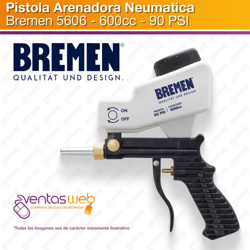 Pistola Arenadora Neumatica Bremen X Gravedad Arenar 600 Cc
