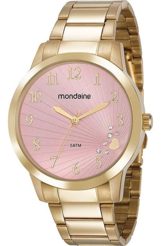 Relógio Mondaine Feminino Dourado 53756lpmvde1