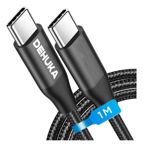 Cable De Carga Rapida USB C A USB C 66w Reforzado 1 Metro Dehuka