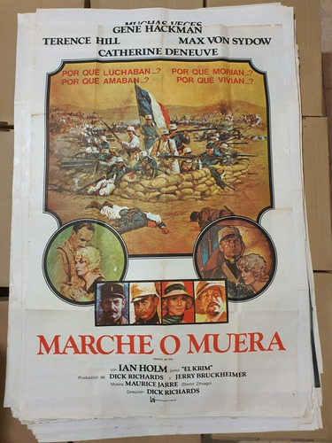 Afiche De Cine Original-marche O Muera- 1845