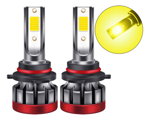 Bombillas Led Antiniebla 3000 K 9006/hb4, Color Amarillo 300