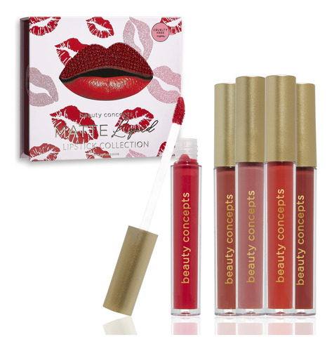 Beauty Concepts - Juego De Lapices Labiales Liquidos Mate, 5