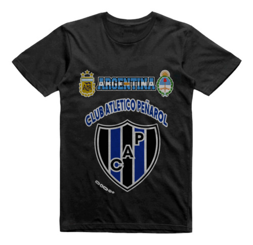 Remera Infantil Negra Peñarol Parana Entre Rios