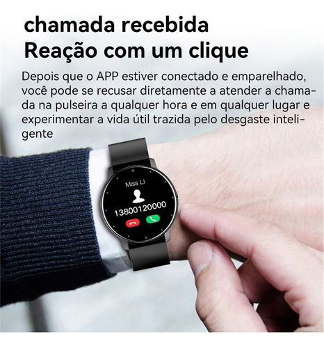 Smartwatch Life Watch Com Monitor De Frequência