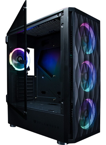 Gabinete Gamer Balam Rush Skydron E-atx 4 Ventiladores Argb Color Negro