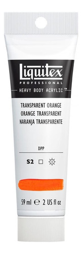Tinta Acrílica Liquitex Transparent Orange 35 Heavy Body59ml