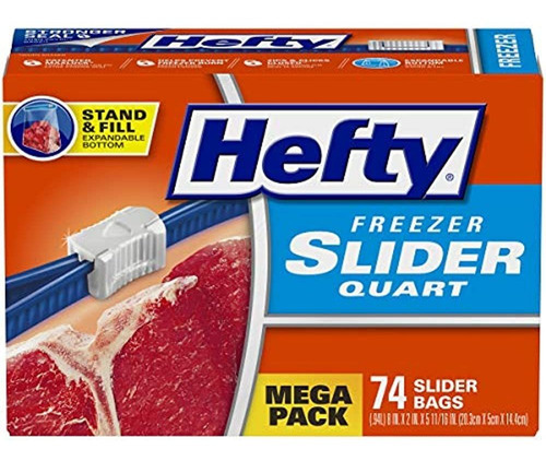 Hefty Slider Bolsas De Almacenamiento Para Congelador, Tamañ