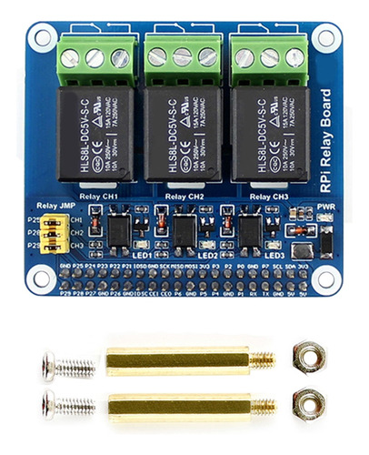 Placa De Extensión De Relé De 3 Canales Para 5/4b Con Optoac