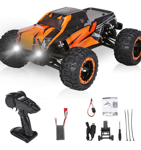 Coche Rc Con Led Km/h Para Niños/niñas/adultos, Todo Sin Esc