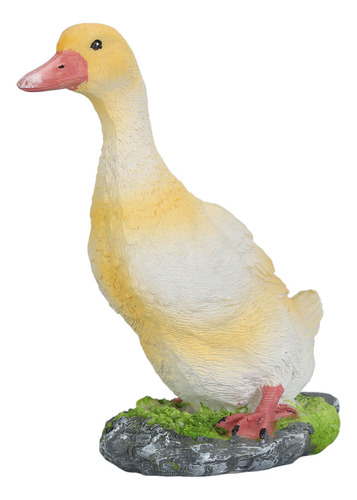 Figura De Pato De Resina Para Decoración De Jardín, Vívida,