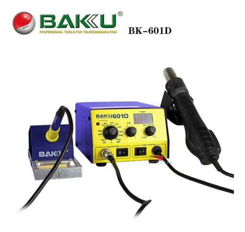 Imagen 2 de 6 de Estacion Para Soldar Baku 601d 2en1 Reballing