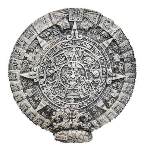 Calendario Maya O Azteka 25x25cms. Resina