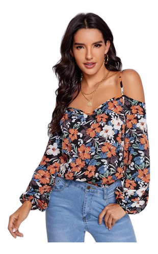 Blusa Shein Estampada Floral 