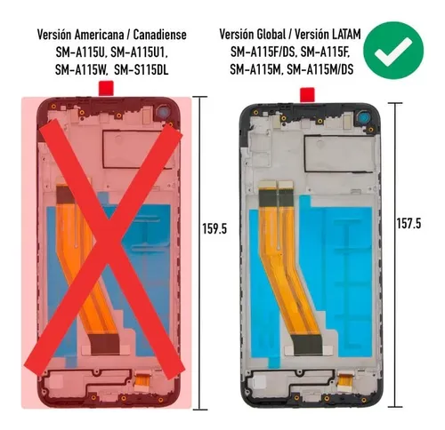 Modulo Pantalla Calidad Original Samsung A11 A115f Con Marco