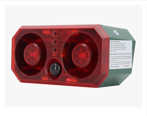 Alarma Solar Con Luz Y Sensor De Movimiento + Control