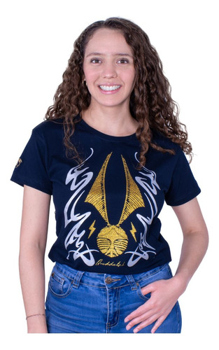 Playera Azul Marino Para Dama Harry Potter - American Level